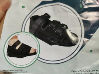 Zapato postquirúrgico talo abierto