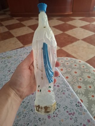 Botella Antigua de Lourdes Agua Bendita