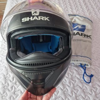 Casco Moto Shark Spartan Dual Negro