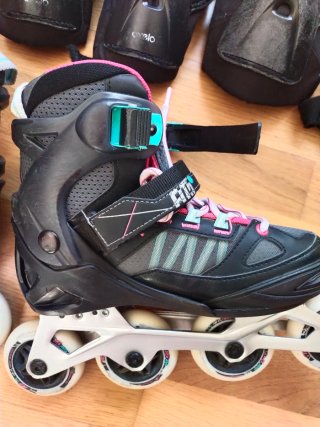 Patines Oxelo Talla 35-38 + Protecciones