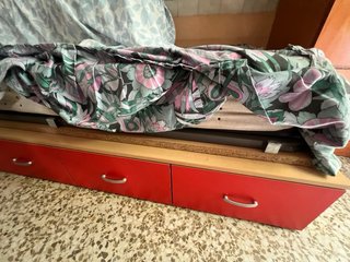 Cama nido 90cm madera y metal (Negociable)