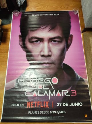Cartel El Juego del Calamar Netflix