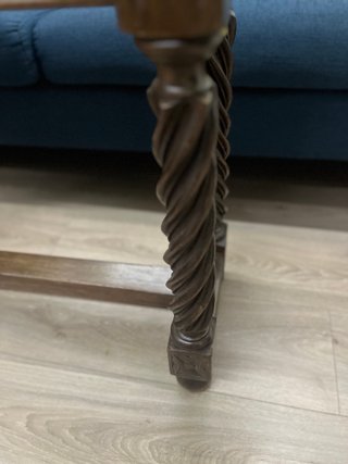 Mesa consola madera maciza antigua
