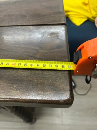 Mesa consola madera maciza antigua