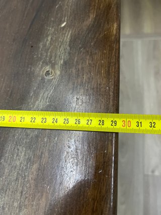 Mesa consola madera maciza antigua