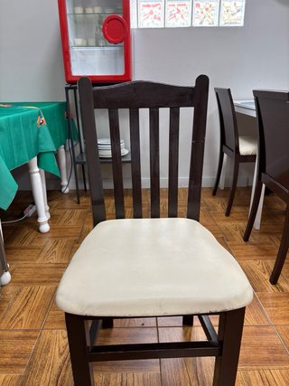 Sillas de comedor madera y polipiel