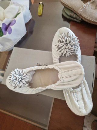 Manoletinas blancas talla 40