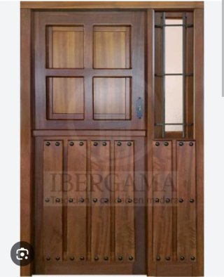 Puerta de madera rústicas.