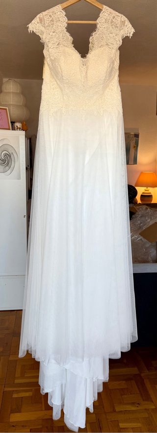 VESTIDO NOVIA MONICA LORETTI T46 | NUEVO C/ETIQ