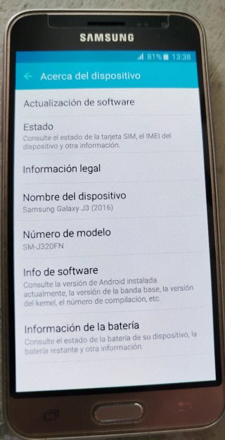 Samsung Galaxy J3 (2016) Dorado