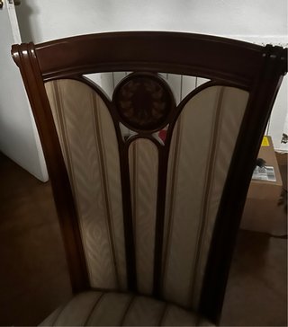 Sillas de salón clásicas madera noble