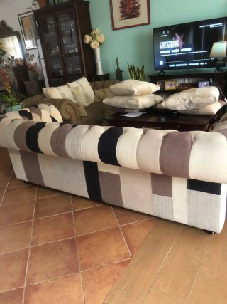 Sofá Chesterfield Diseño Patchwork