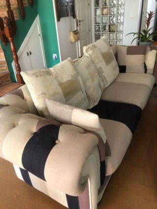 Sofá Chesterfield Diseño Patchwork