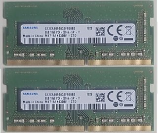 2x 8GB DDR4 Samsung RAM 2666MHz SODIMM