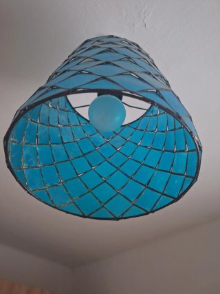 Lámpara colgante NACAR AZUL