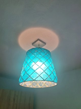 Lámpara colgante NACAR AZUL