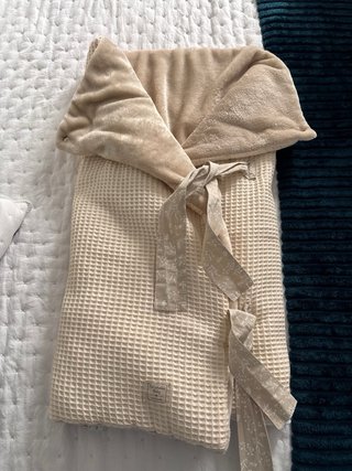 Saco bebé invierno waffle y pelito