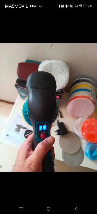 Pulidora Eléctrica Inalámbrica 12V Con dos batería