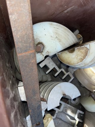 Maquina de bobinar y moldes en buen estado
