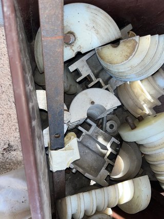 Maquina de bobinar y moldes en buen estado