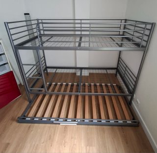 Litera IKEA SVARTA + Cama Supletoria