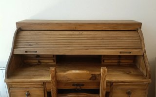 Escritorio antiguo madera mexicana