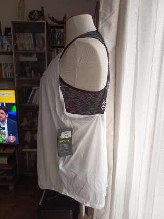 Camiseta tirantes Nike mujer blanca