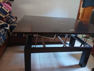 Mesa de centro de madera negra