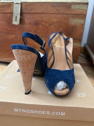 Tacones Ouivé Azul Talla 37