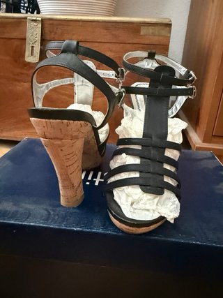 Sandalias Gold&Gold Negras Talla 38