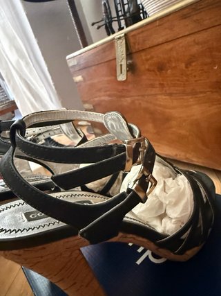 Sandalias Gold&Gold Negras Talla 38