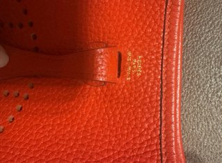 Hermes Evelyne mini roja
