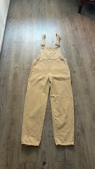 Peto Mono Vaquero Beige Pull&Bear