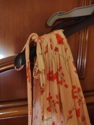 Vestido premamá largo estampado floral
