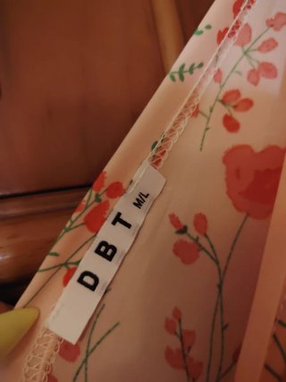 Vestido premamá largo estampado floral
