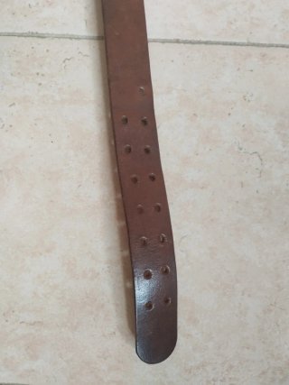 Cintura in cuoio marrone