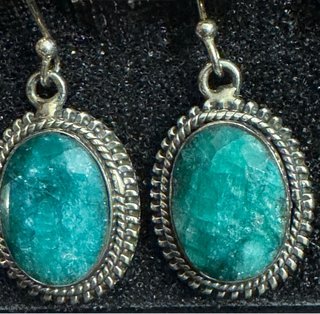 Pendientes Plata 925: Rubí, Esmeralda, Turquesa...