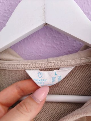 Sudadera beige Primark Talla L