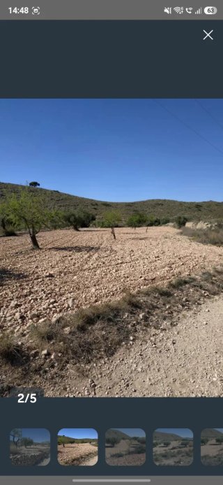 parcela rústica en Barbarroja (Hondón de Nievas)