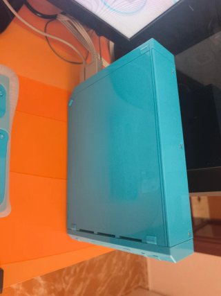 Consola Nintendo Wii Azul + Juego Super Smash Bros