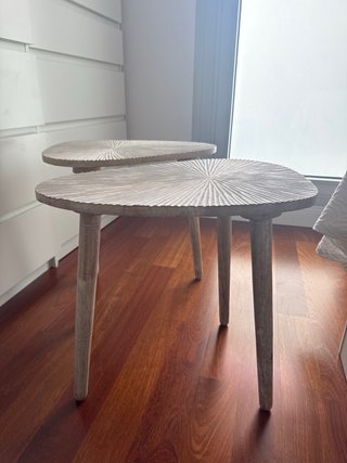 Mesitas de noche de madera (2 unidades)