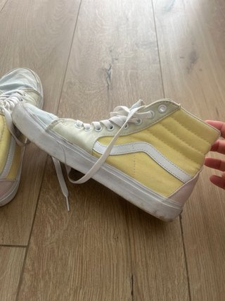 Zapatillas Vans Altas Rosa y Amarillo