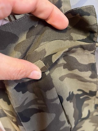 Camisa semitransparente camuflaje