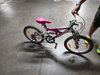 Bicicleta infantil VIVID Sparkle rosa