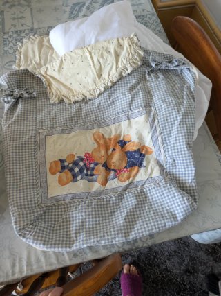 Saco para capazo con conejitos