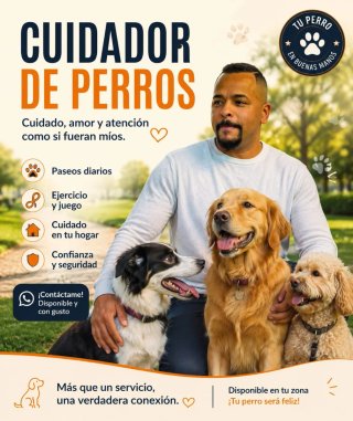 Servicios de cuidador de animales