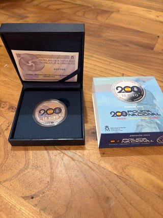 Moneda Plata 200 Años Policía Nacional