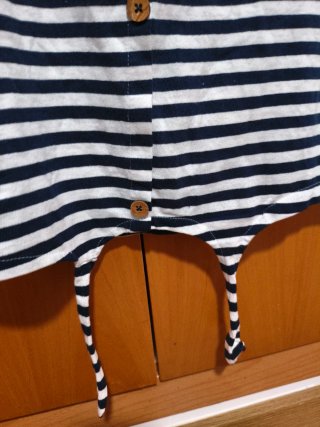 Camiseta marinera con encaje