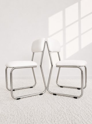 SILLAS VINTAGE CANTILEVER INVERTIDO. 70s
