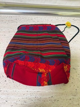 Bolso de tela étnico multicolor
